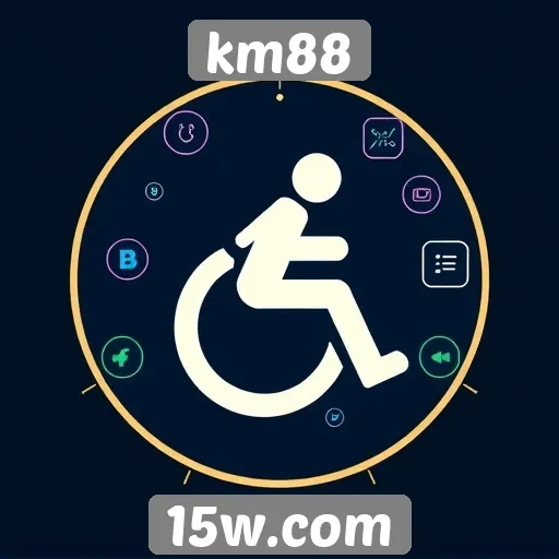 Acessibilidade e recursos do site km88 em destaque